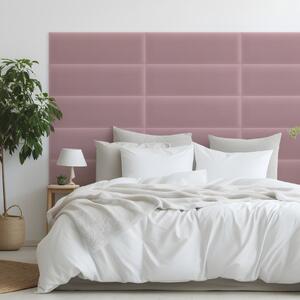 Zamatový čalúnený panel - Obdĺžnik - 60x20cm Farba: Ružová