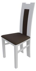 Jedálenská stolička MOVILE 18 - biela / tmavá hnedá 1