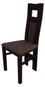 Jedálenská stolička MOVILE 20 - orech / tmavá hnedá 1