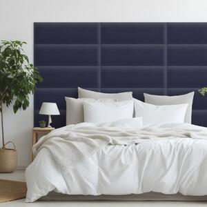 Zamatový čalúnený panel - Obdĺžnik - 60x20cm Farba: Tmavá šedofialová