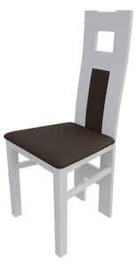 Jedálenská stolička MOVILE 20 - biela / tmavá hnedá 1