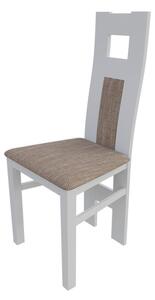 Jedálenská stolička MOVILE 20 - biela / hnedá