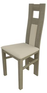 Jedálenská stolička MOVILE 20 - dub sonoma / béžová ekokoža