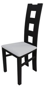 Jedálenská stolička MOVILE 21 - wenge / biela ekokoža