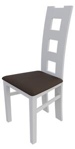 Jedálenská stolička MOVILE 21 - biela / tmavá hnedá 1