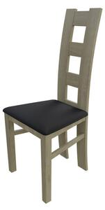 Jedálenská stolička MOVILE 21 - dub sonoma / čierna ekokoža