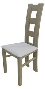 Jedálenská stolička MOVILE 21 - dub sonoma / biela ekokoža