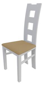 Jedálenská stolička MOVILE 21 - biela / béžová