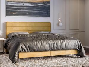 Kontinentálna posteľ 180 cm Horazio (žltá) (s matracom a úl. priestorom). Vlastná spoľahlivá doprava až k Vám domov. 1043380