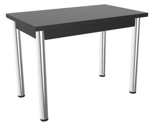 Rozkladací jedálenský stôl kovové nohy Nesto Černá struktura