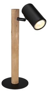 GLOBO 57913T HERTI stolná lampička 1xGU10 V350mm čierna, drevo