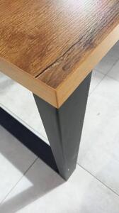 Jedálenský stôl Industrial dub artisan 185x67 cm