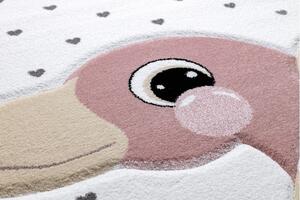 Dywany Łuszczów Detský kusový koberec Petit Flamingos hearts cream - 160x220 cm