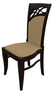 Jedálenská stolička MOVILE 28 - orech / béžová