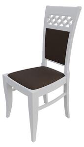 Jedálenská stolička MOVILE 29 - biela / tmavá hnedá 1