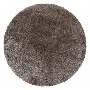 Ayyildiz koberce Kusový koberec Brilliant Shaggy 4200 Taupe kruh - 200x200 (priemer) kruh cm