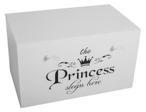 Adk Box na hračky Poqutio s nápisom pre princezné čierny