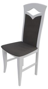 Jedálenská stolička MOVILE 30 - biela / tmavá hnedá 2