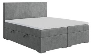Kontinentálna posteľ 140 cm Lemmy (betón) (s matracom a úl. priestorom). Vlastná spoľahlivá doprava až k Vám domov. 1043394