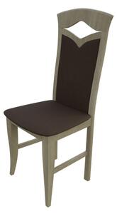 Jedálenská stolička MOVILE 30 - dub sonoma / tmavá hnedá 1