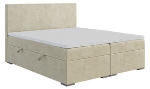 Kontinentálna posteľ 120 cm Lemmy (svetlobéžová) (s matracom a úl. priestorom). Vlastná spoľahlivá doprava až k Vám domov. 1043389