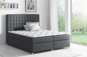 Kontinentálna posteľ EVIO - 160x200, šedá + topper ZDARMA