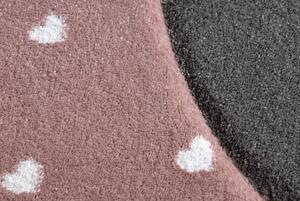 Dywany Łuszczów Detský kusový koberec Petit Flamingos hearts pink - 160x220 cm