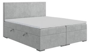 Kontinentálna posteľ 180 cm Lemmy (sivá) (s matracom a úl. priestorom). Vlastná spoľahlivá doprava až k Vám domov. 1043400