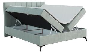 Kontinentálna posteľ 120 cm Leny (mätová) (s matracom a úl. priestorom). Vlastná spoľahlivá doprava až k Vám domov. 1043401