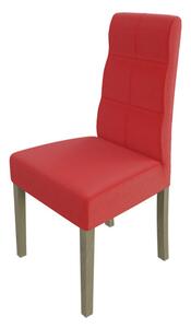Jedálenská stolička MOVILE 37 - dub sonoma / červená ekokoža