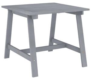 Záhradný jedálenský stôl sivý 88x88x74 cm akáciový masív