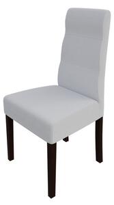 Jedálenská stolička MOVILE 37 - orech / biela ekokoža