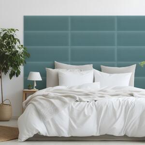 Zamatový čalúnený panel - Obdĺžnik - 60x20cm Farba: Azúrovomodrá
