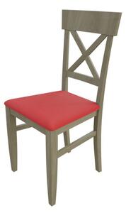 Jedálenská stolička MOVILE 39 - dub sonoma / červená ekokoža