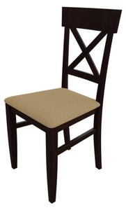 Jedálenská stolička MOVILE 39 - orech / béžová