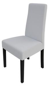Čalúnená jedálenská stolička MOVILE 38 - wenge / biela ekokoža