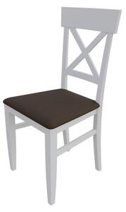 Jedálenská stolička MOVILE 39 - biela / tmavá hnedá 1