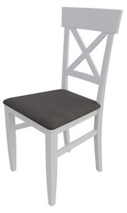 Jedálenská stolička MOVILE 39 - biela / tmavá hnedá 2