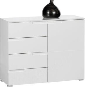KOMODA, biela, biela s vysokým leskom, 100/80/40 cm Dieter Knoll - Obývacie zostavy