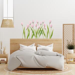 60x120cm Tulipány 2 - textilná nálepka na stenu