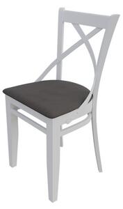 Stolička do jedálne MOVILE 41 - biela / tmavá hnedá 2
