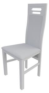 Stolička do jedálne MOVILE 40 - biela / biela ekokoža