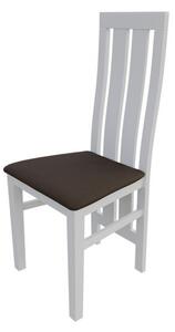 Jedálenská stolička MOVILE 42 - biela / tmavá hnedá 1