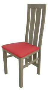 Jedálenská stolička MOVILE 42 - dub sonoma / červená ekokoža
