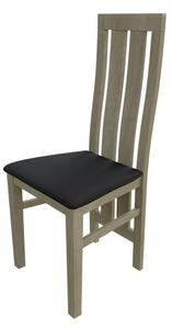Jedálenská stolička MOVILE 42 - dub sonoma / čierna ekokoža