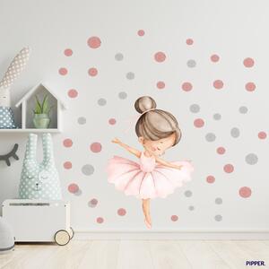 60x90cm Baletka - textilná nálepka na stenu