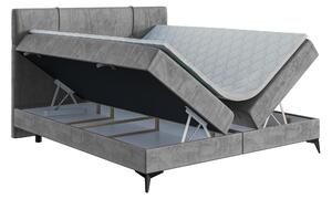 Kontinentálna posteľ 140 cm Nivela (betón) (s matracom a úl. priestorom). Vlastná spoľahlivá doprava až k Vám domov. 1043422