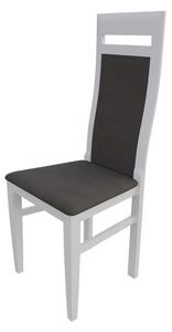 Jedálenská stolička MOVILE 43 - biela / tmavá hnedá 2
