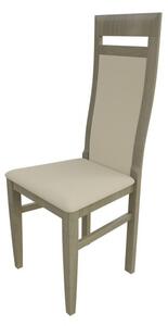Jedálenská stolička MOVILE 43 - dub sonoma / béžová ekokoža