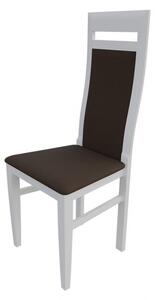 Jedálenská stolička MOVILE 43 - biela / tmavá hnedá 1